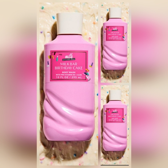 Bath & Body Works Milk Bar Birthday Cake Body Wash - Pink - Picture 1 of 1